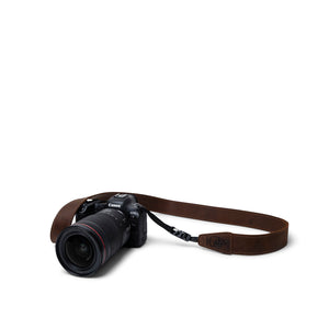 Deep Brown Leather Camera Straps