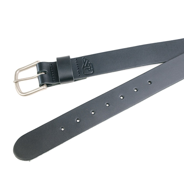 Adventure Leather Belt - Black Brass