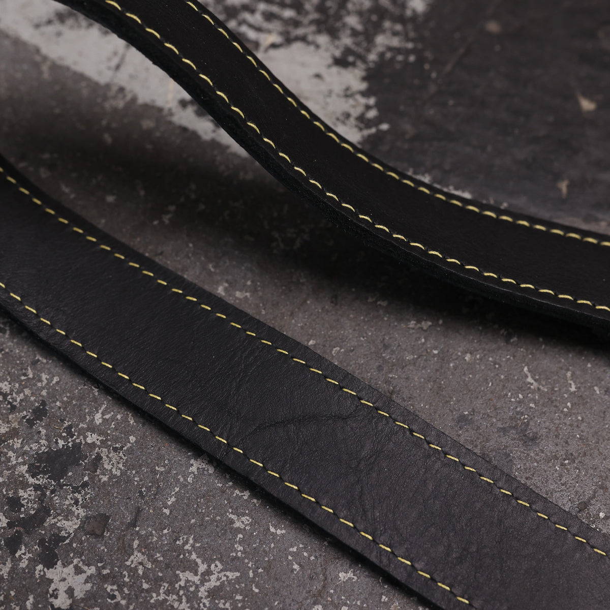 Slim 30 Matt Black (gold stitching) Regular Length Quick Release 107