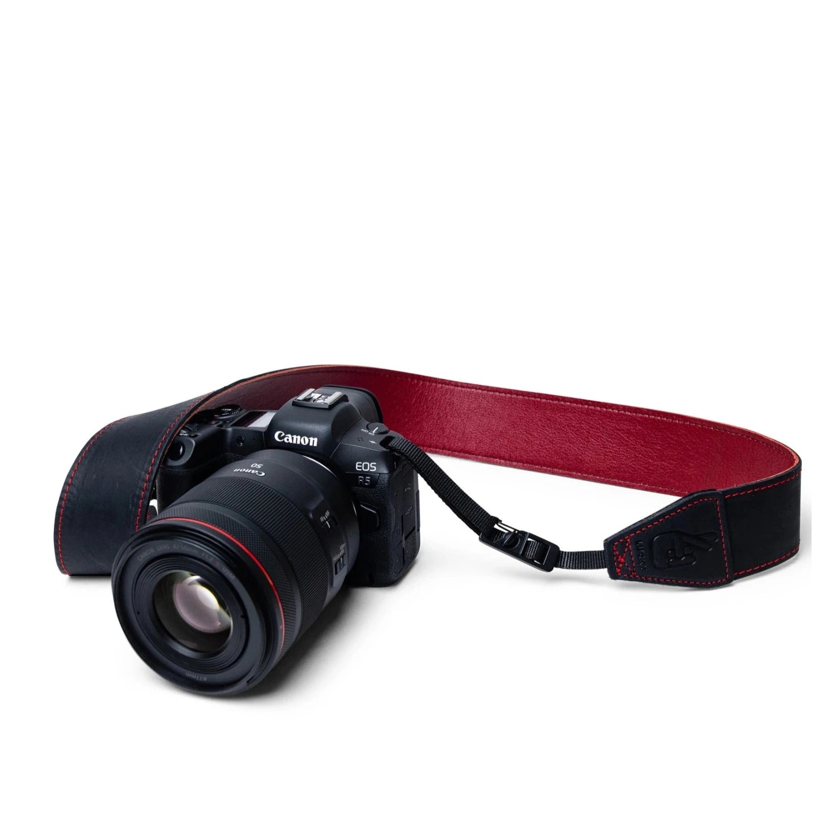 Leather Camera Strap discount | Stitched | Fixed Length | Madison St 1