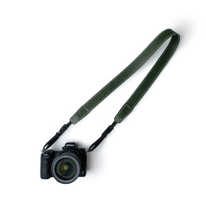 Australian Made Leather Camera Strap Gift for Photographer by Lucky StrapsSlim 30 - Olive Green