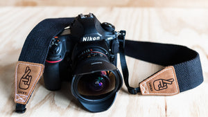 Cotton and Leather Camera Straps
