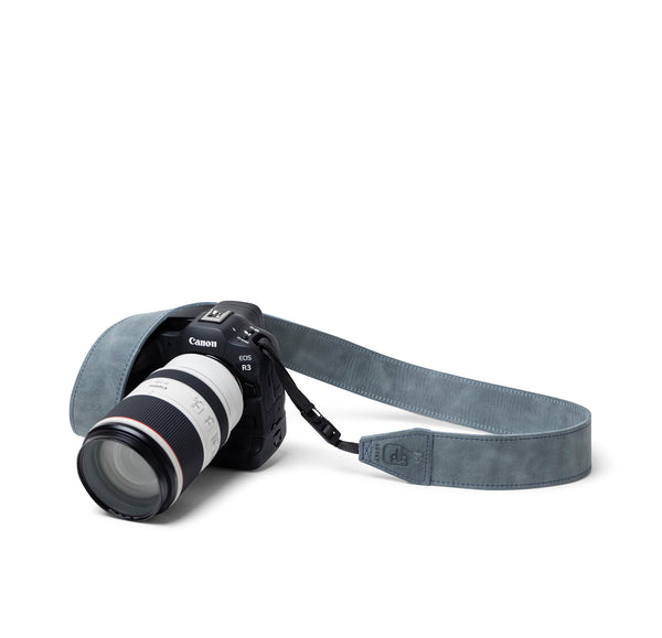 Ocean Blue Leather Camera Straps