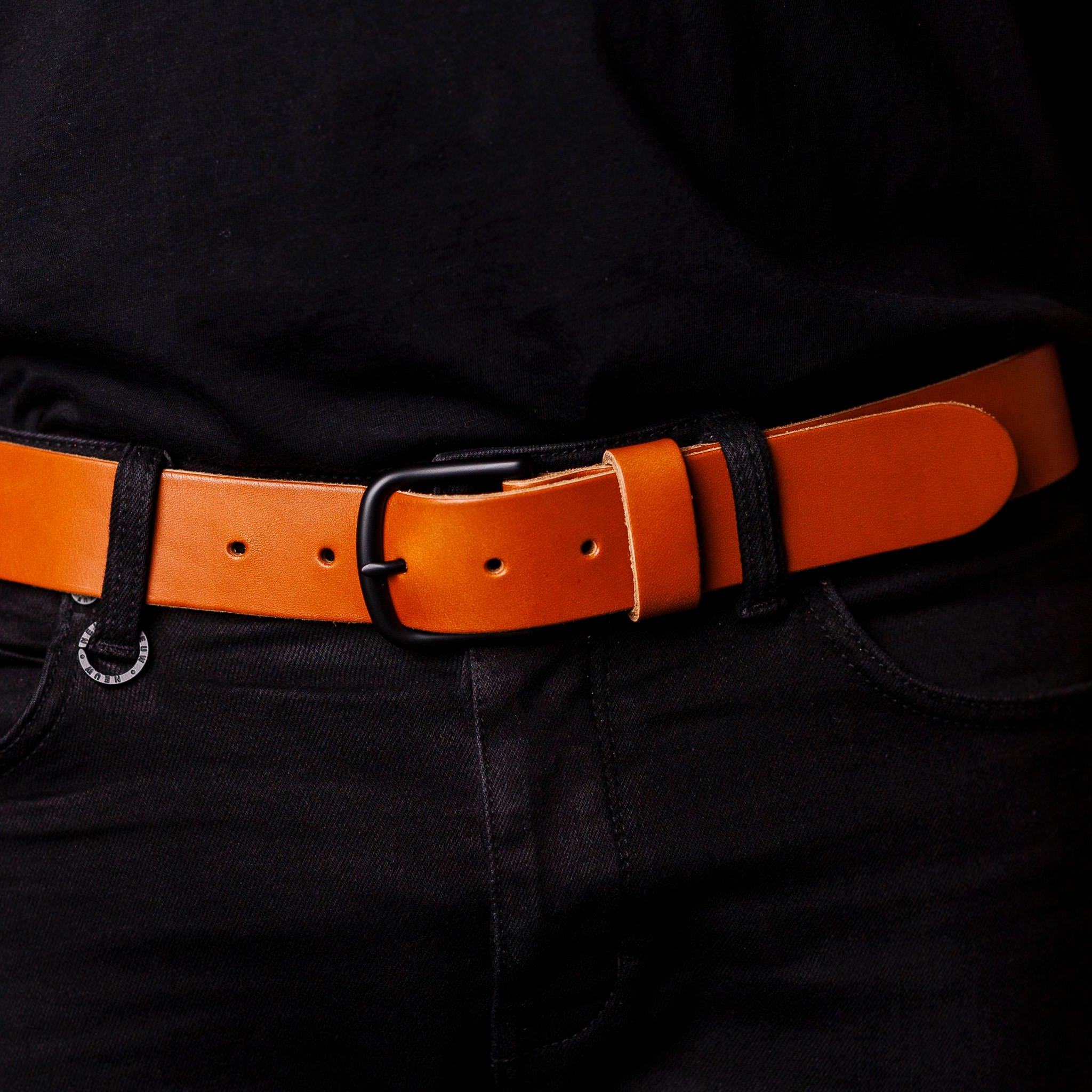 ADVENTURE LEATHER BELT - TAN