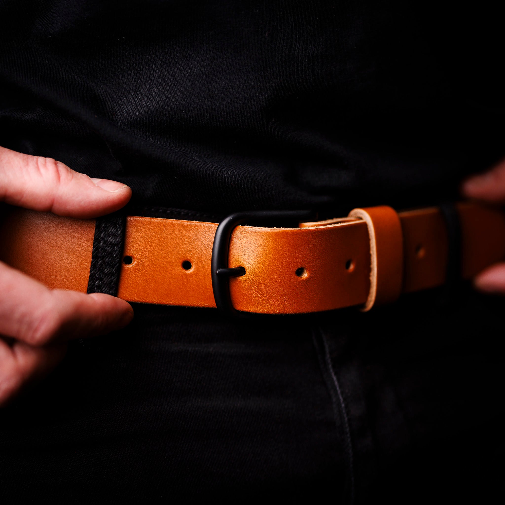 ADVENTURE LEATHER BELT - TAN