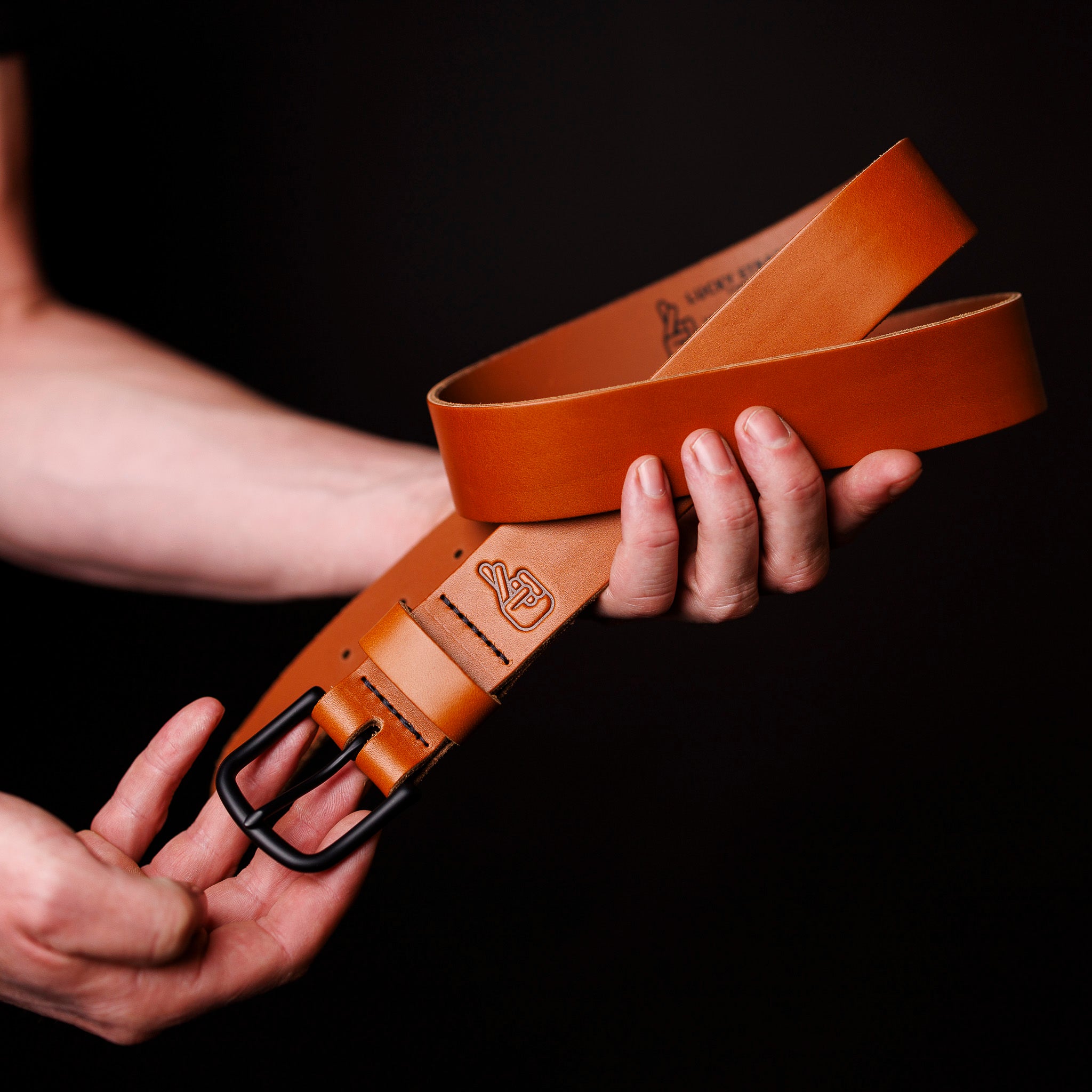 ADVENTURE LEATHER BELT - TAN