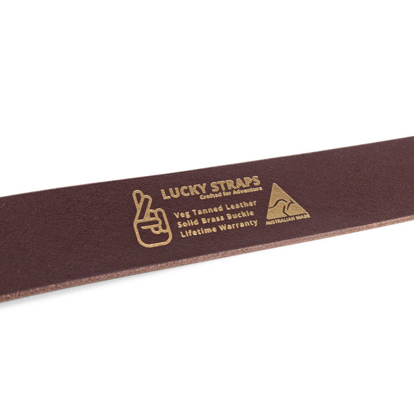 Adventure Leather Belt - Cognac