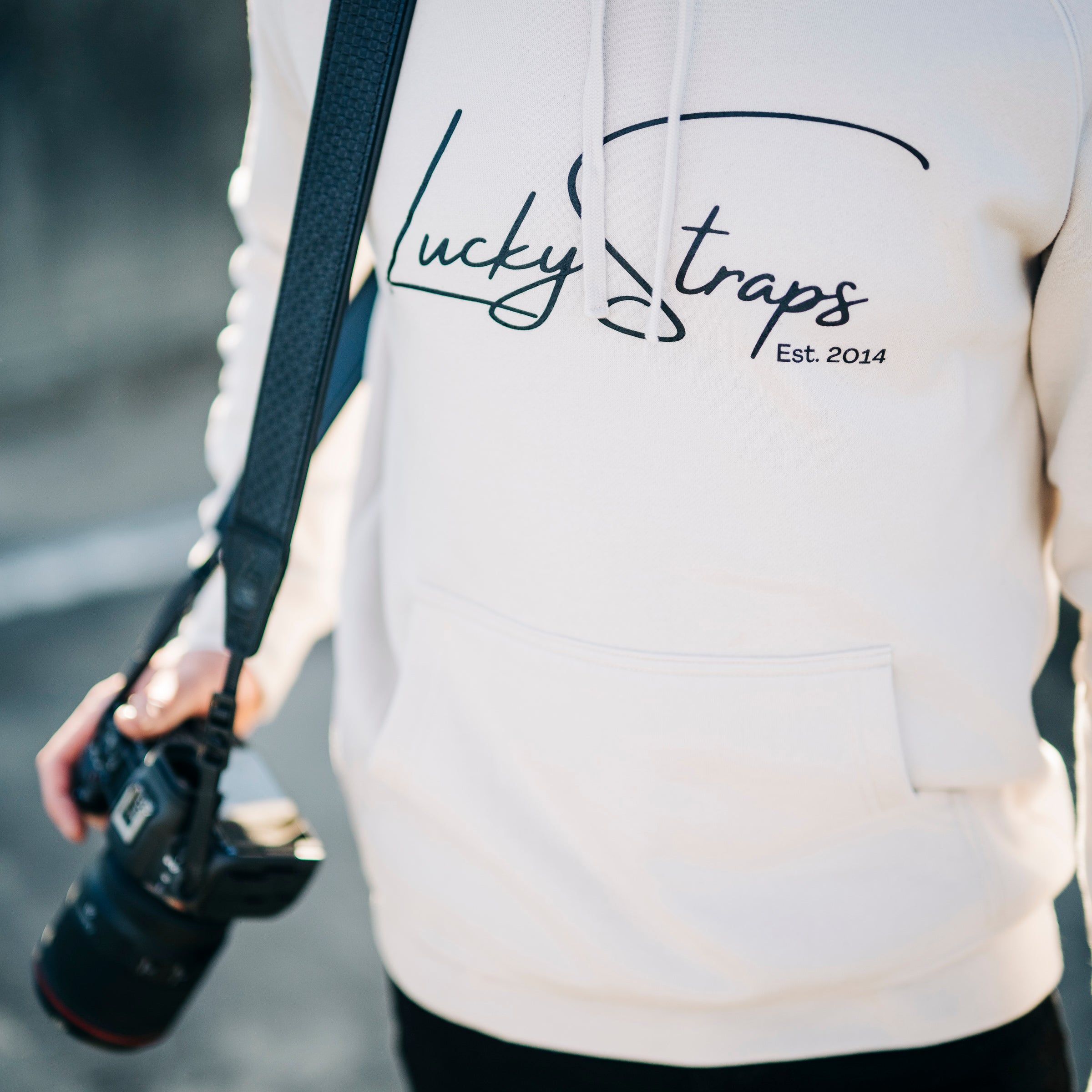 Lucky Straps Hoodie - Bone/Black