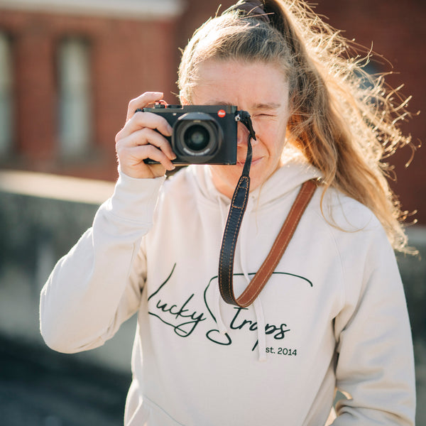 Lucky Straps Hoodie - Bone/Black