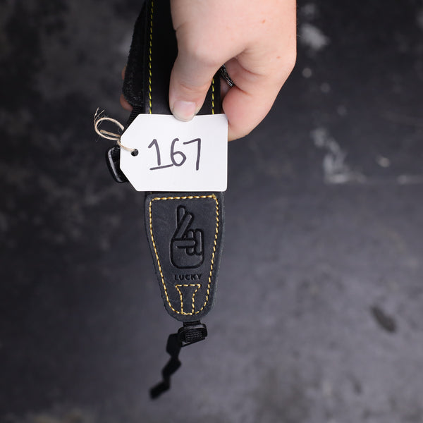 Classic 40 Matt Black (yellow stitching) Regular Length Traditional Ends 167