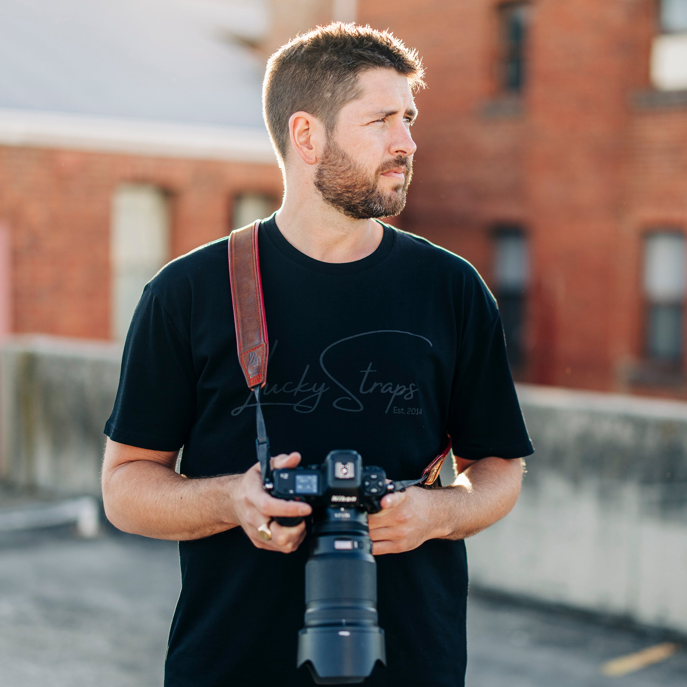 Lucky Straps Tee - Black/Black