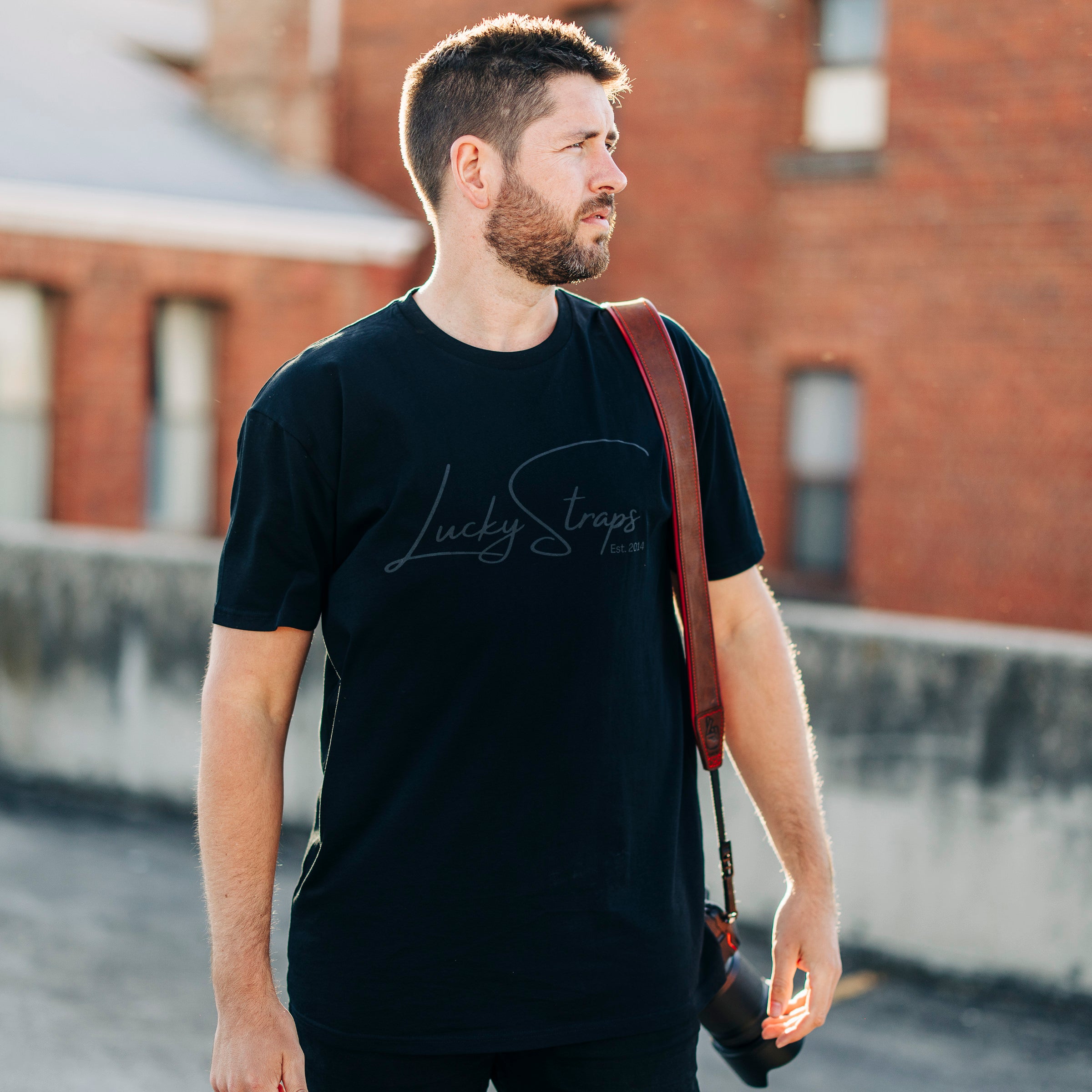 Lucky Straps Tee - Black/Black