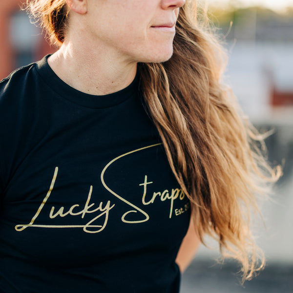 Lucky Straps Tee - Black/Gold