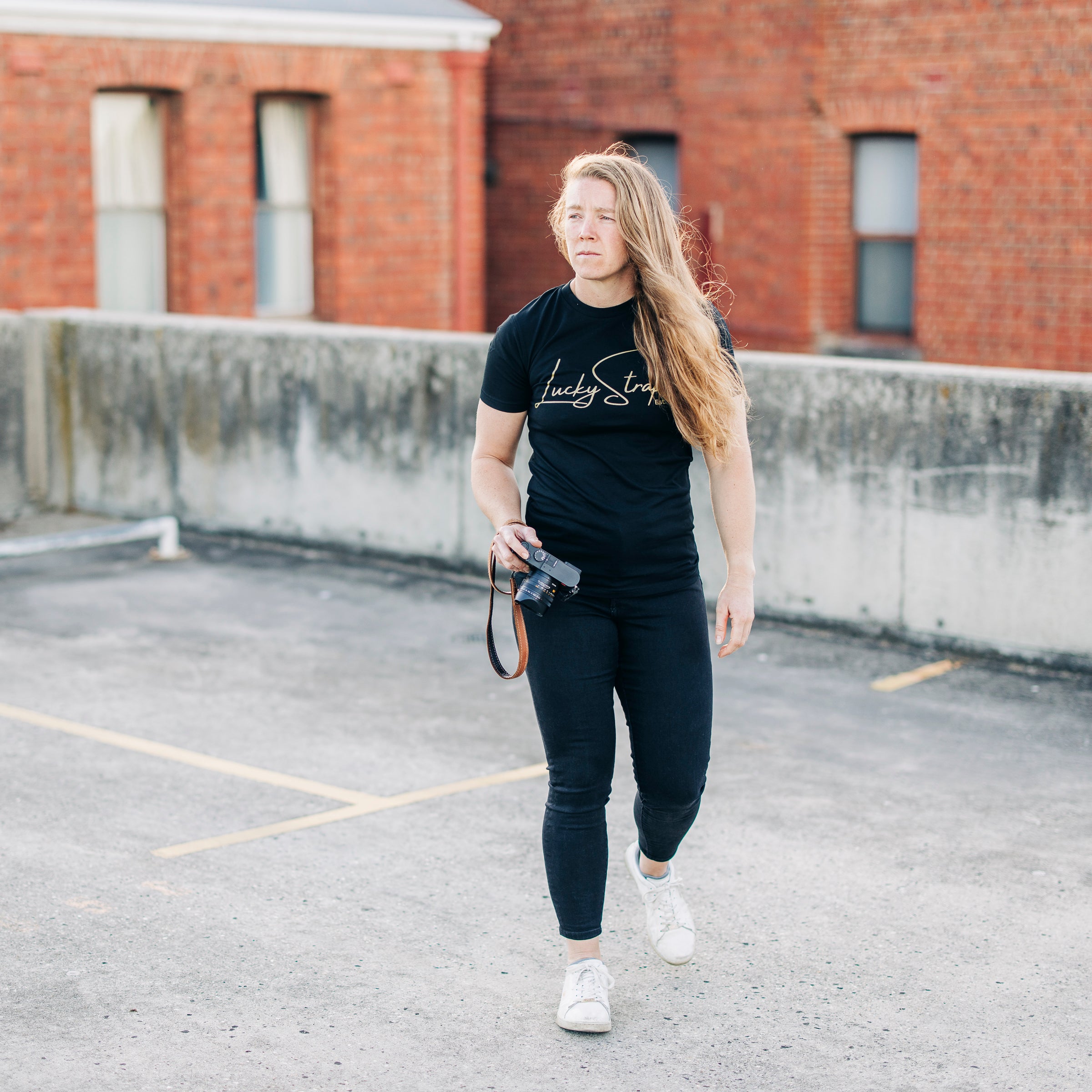 Lucky Straps Tee - Black/Gold