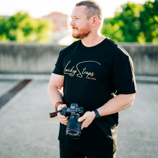 Lucky Straps Tee - Black/Gold