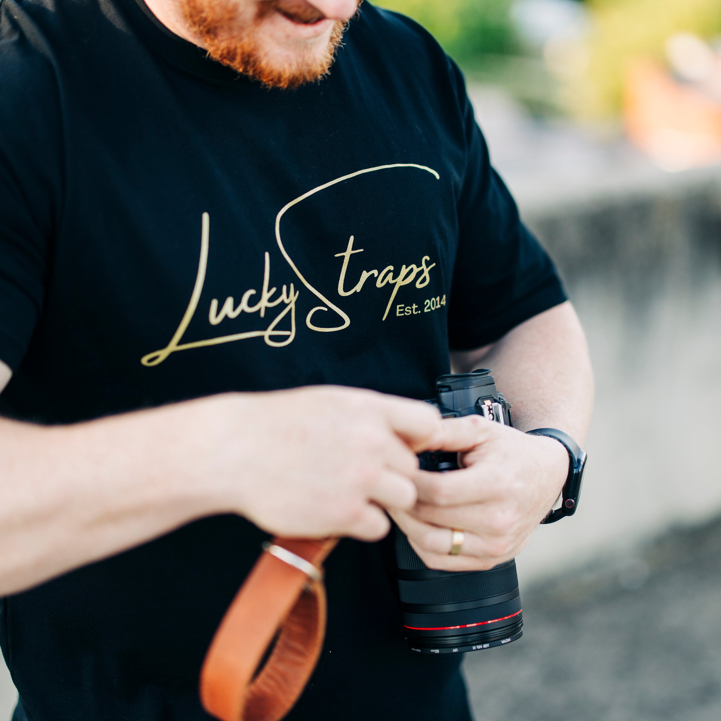 Lucky Straps Tee - Black/Gold