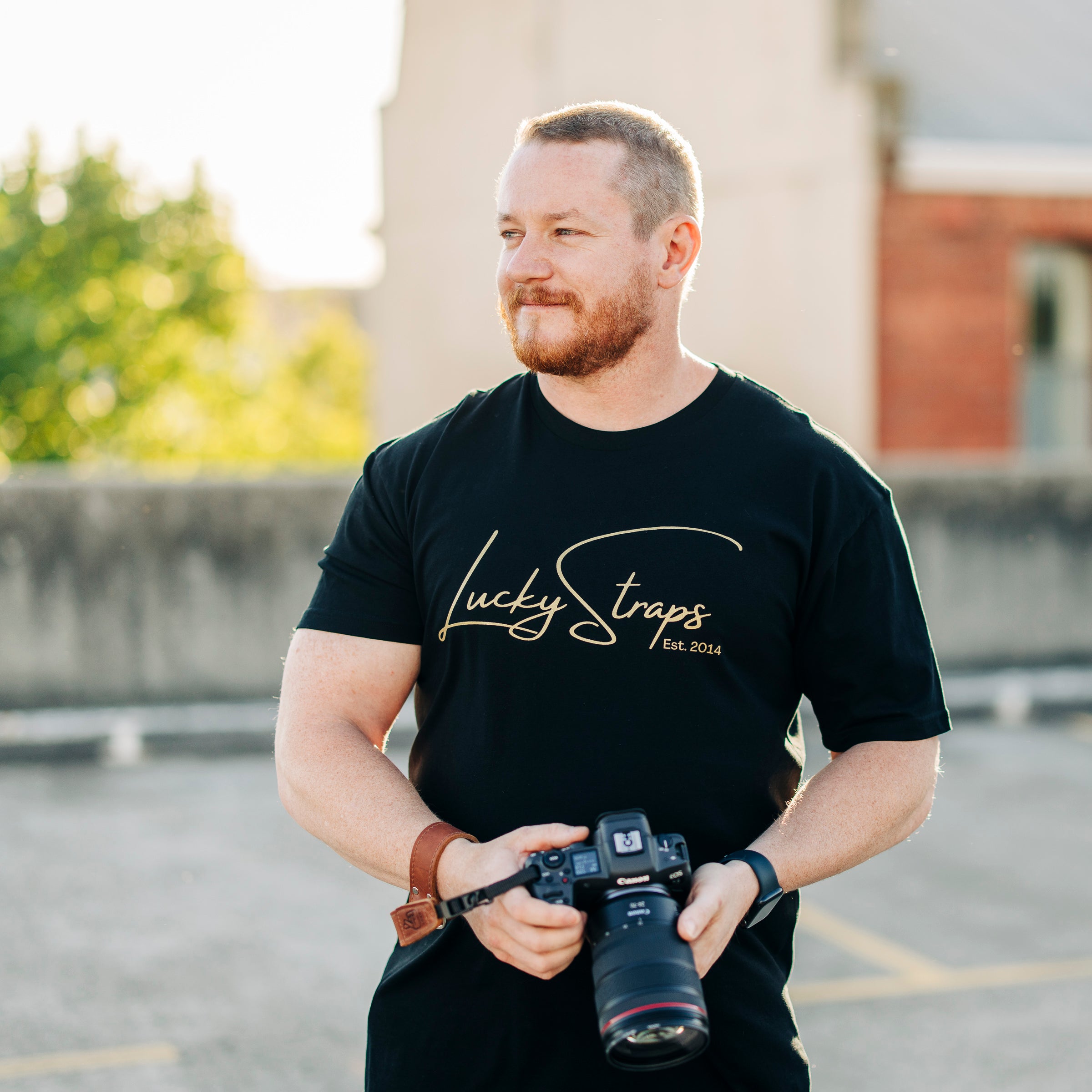 Lucky Straps Tee - Black/Gold