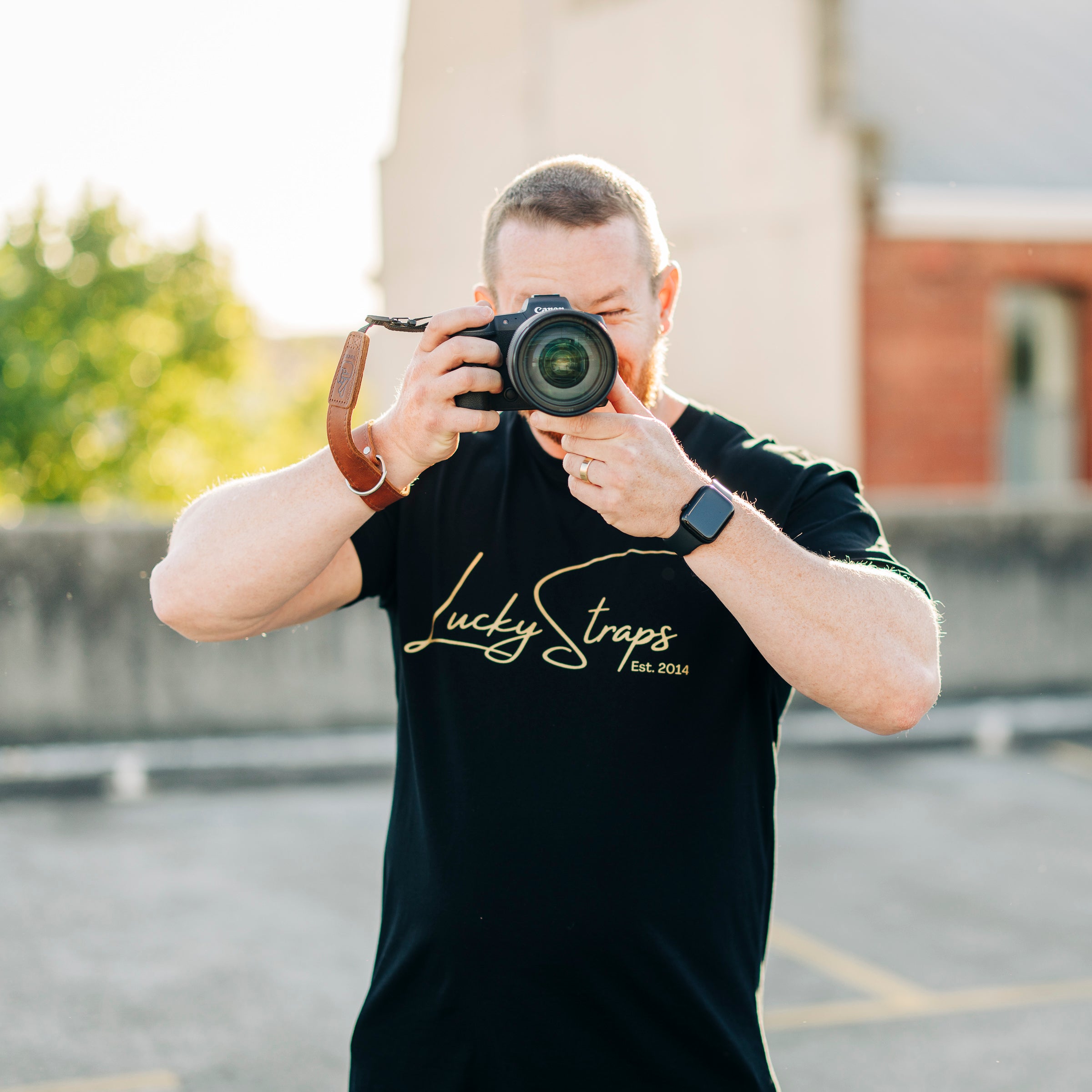 Lucky Straps Tee - Black/Gold