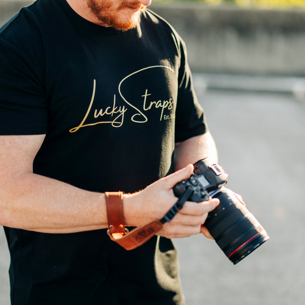 Lucky Straps Tee - Black/Gold