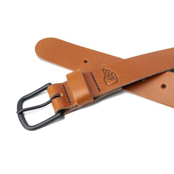 ADVENTURE LEATHER BELT - TAN