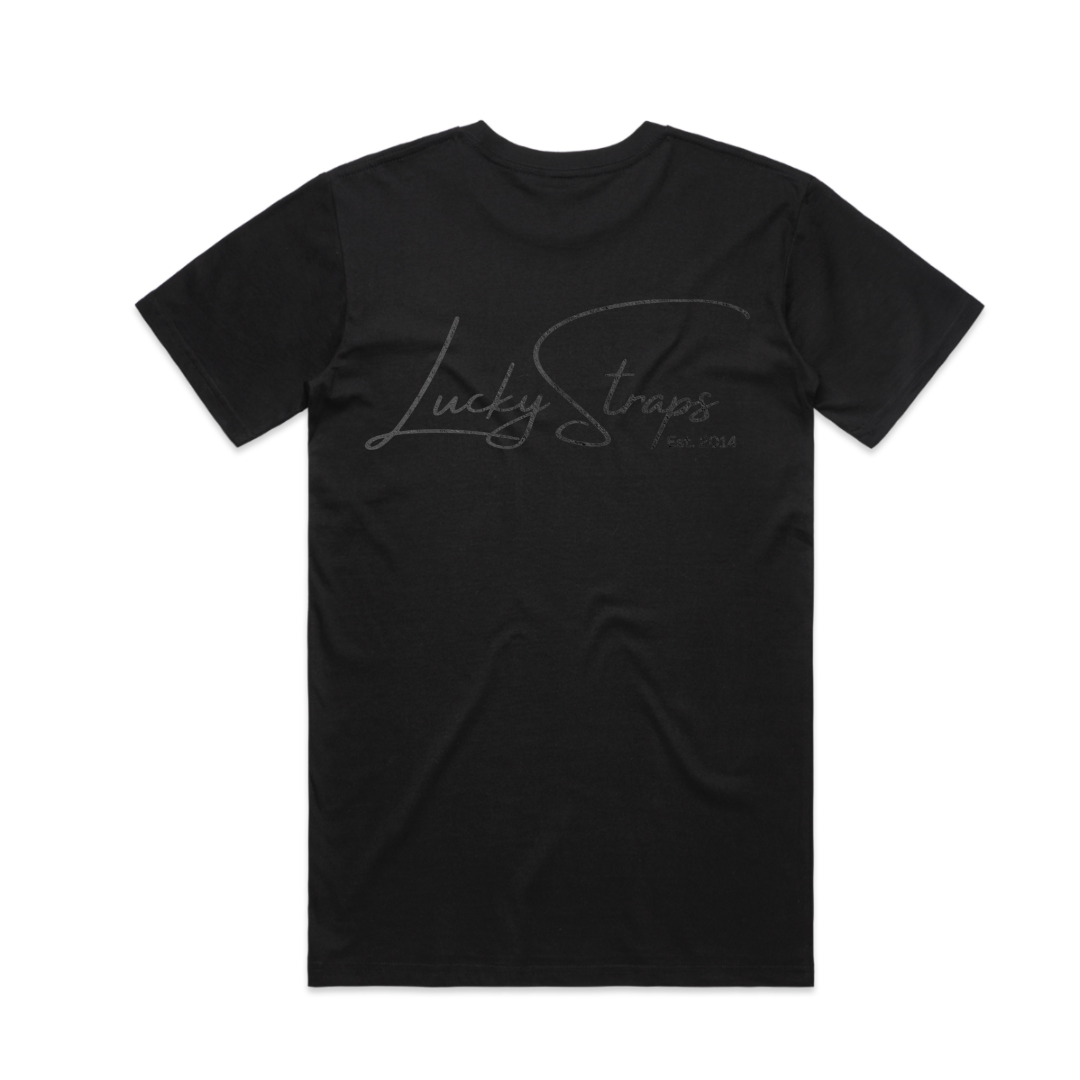 Lucky Straps Tee - Black/Black