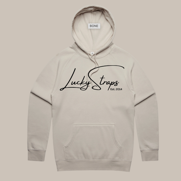 Lucky Straps Hoodie - Bone/Black