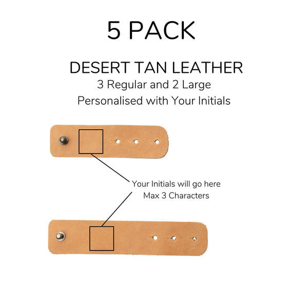 Personalised Leather Cable Organisers