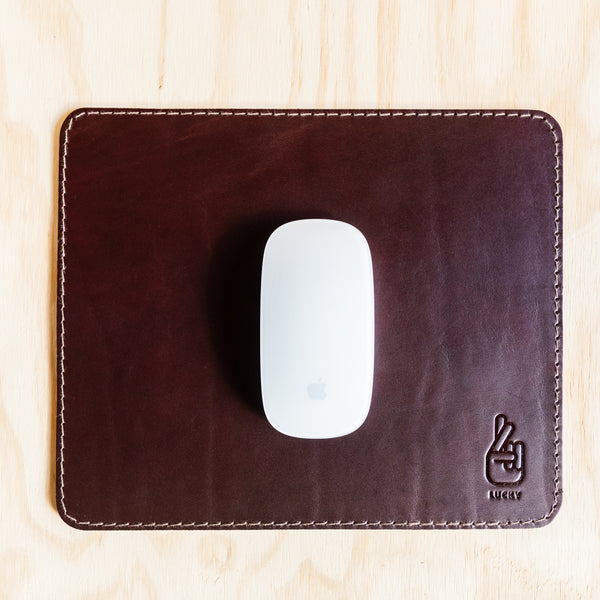 Mouse Pad - Cognac Leather