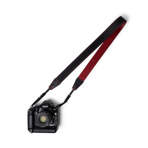 Classic 40 Camera Strap - Vintage Black/Wine