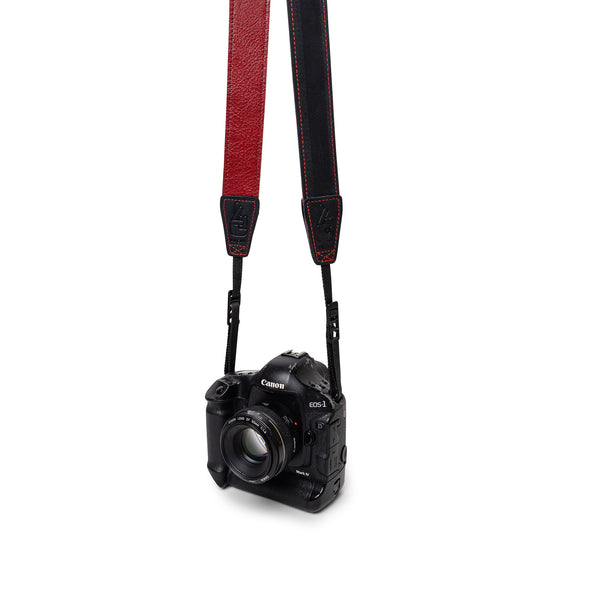 Classic 40 Camera Strap - Vintage Black/Wine