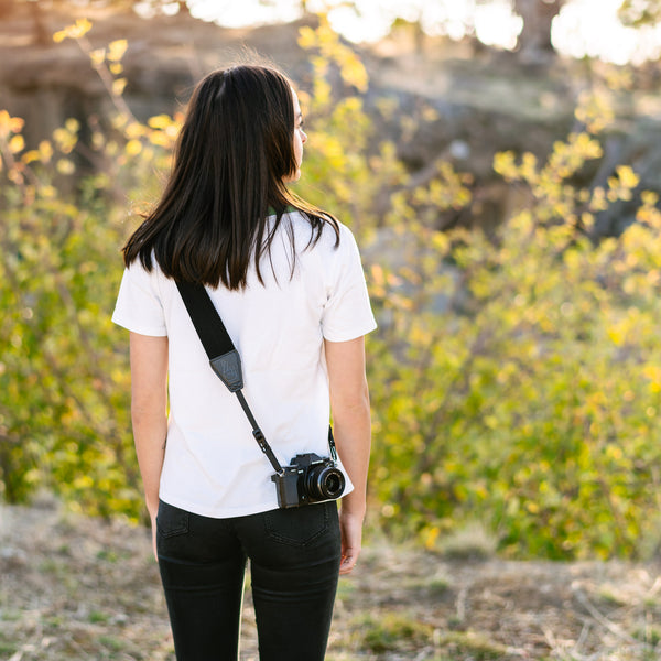 Most Comfortable Vegan Leather and Cotton Camera Strap