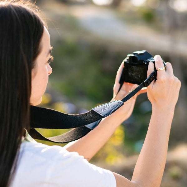 Most Comfortable Vegan Leather and Cotton Camera Strap