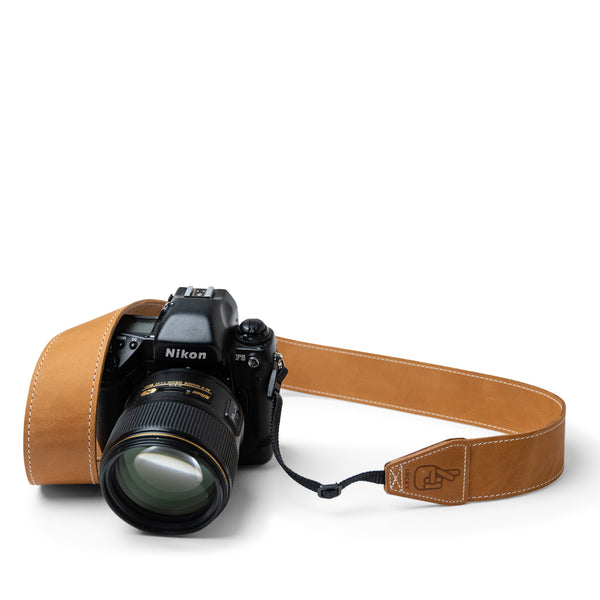 Lucky Straps Standard 53 Desert Tan Leather Camera Strap with Quick Release Australian Made