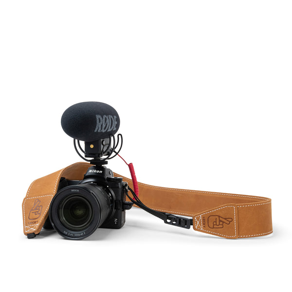 Anti-Theft Leather Camera Strap for Travelling Photographers and Vloggers