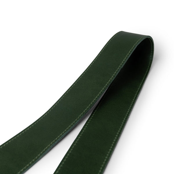 Green Leather Camera Strap Personalised Gift for Photographers by Lucky Straps