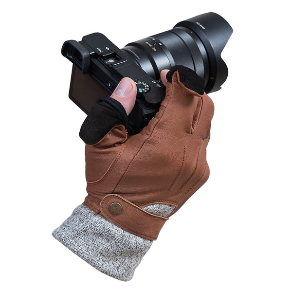 Urbex Leather Photography Glove