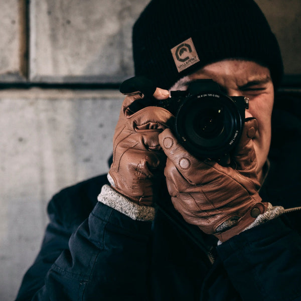 Urbex Leather Photography Glove